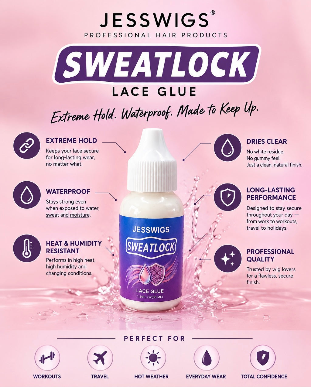 SWEATLOCK lace glue