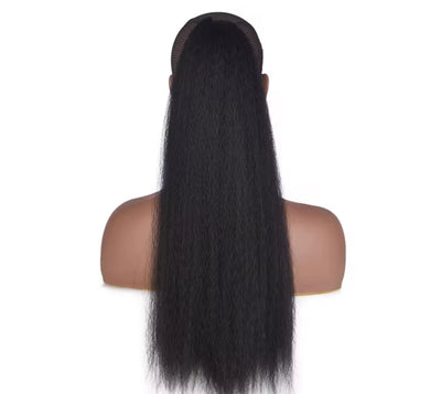 Kinky straight ponytail