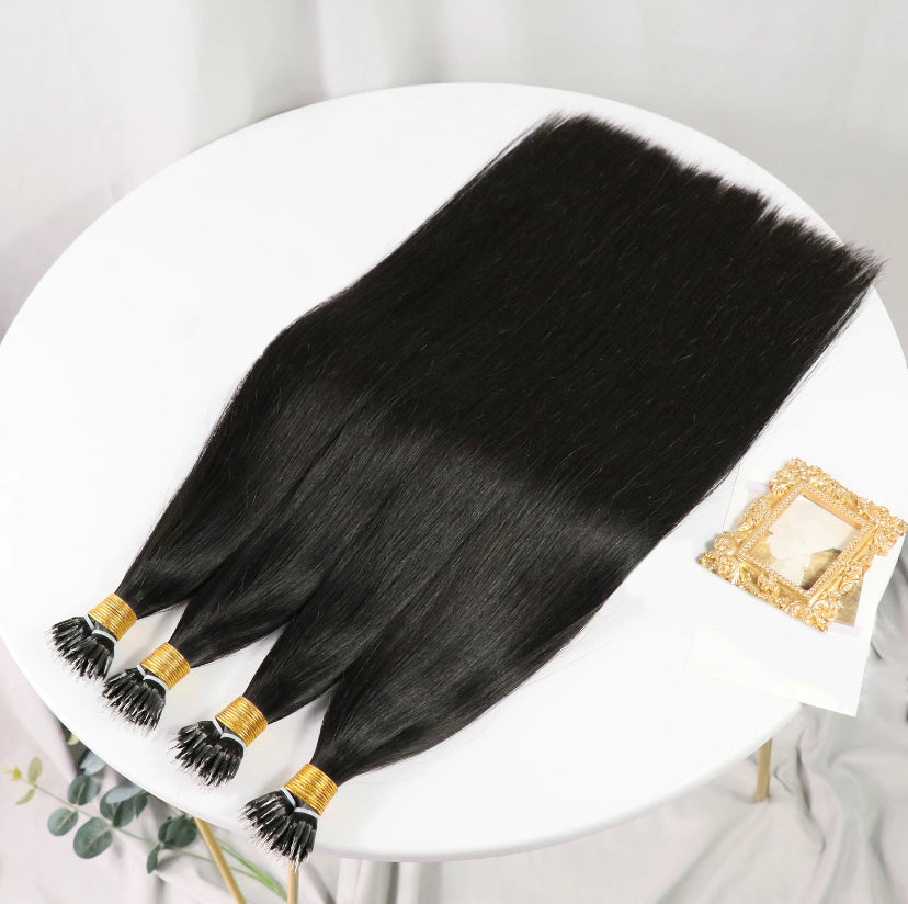 Microlink human hair extensions