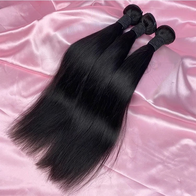 Straight hair bundles Natural colour