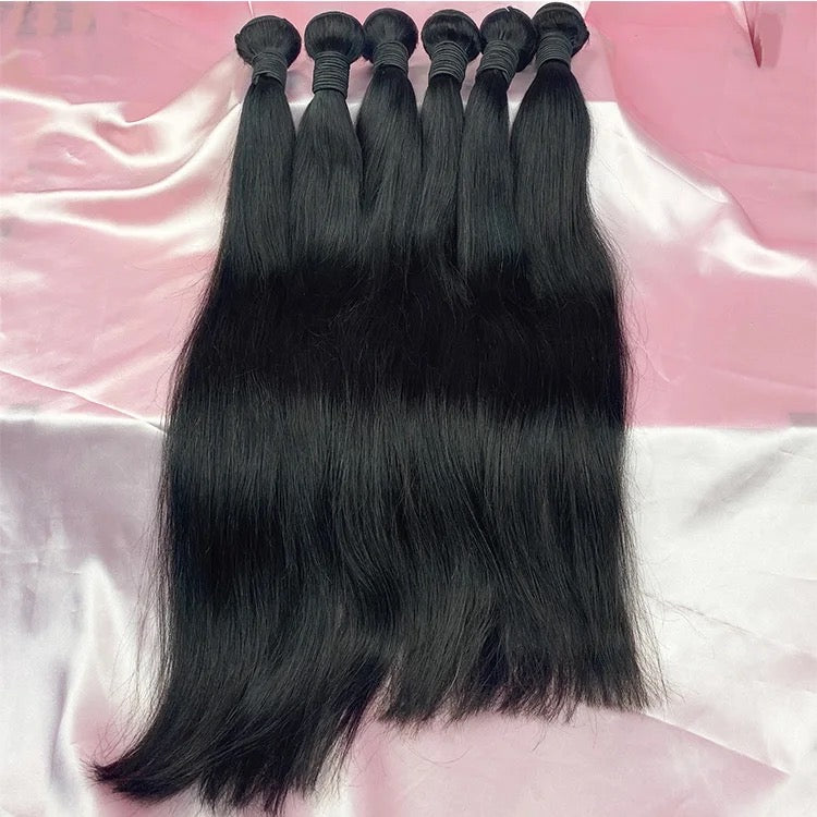 Straight hair bundles Natural colour